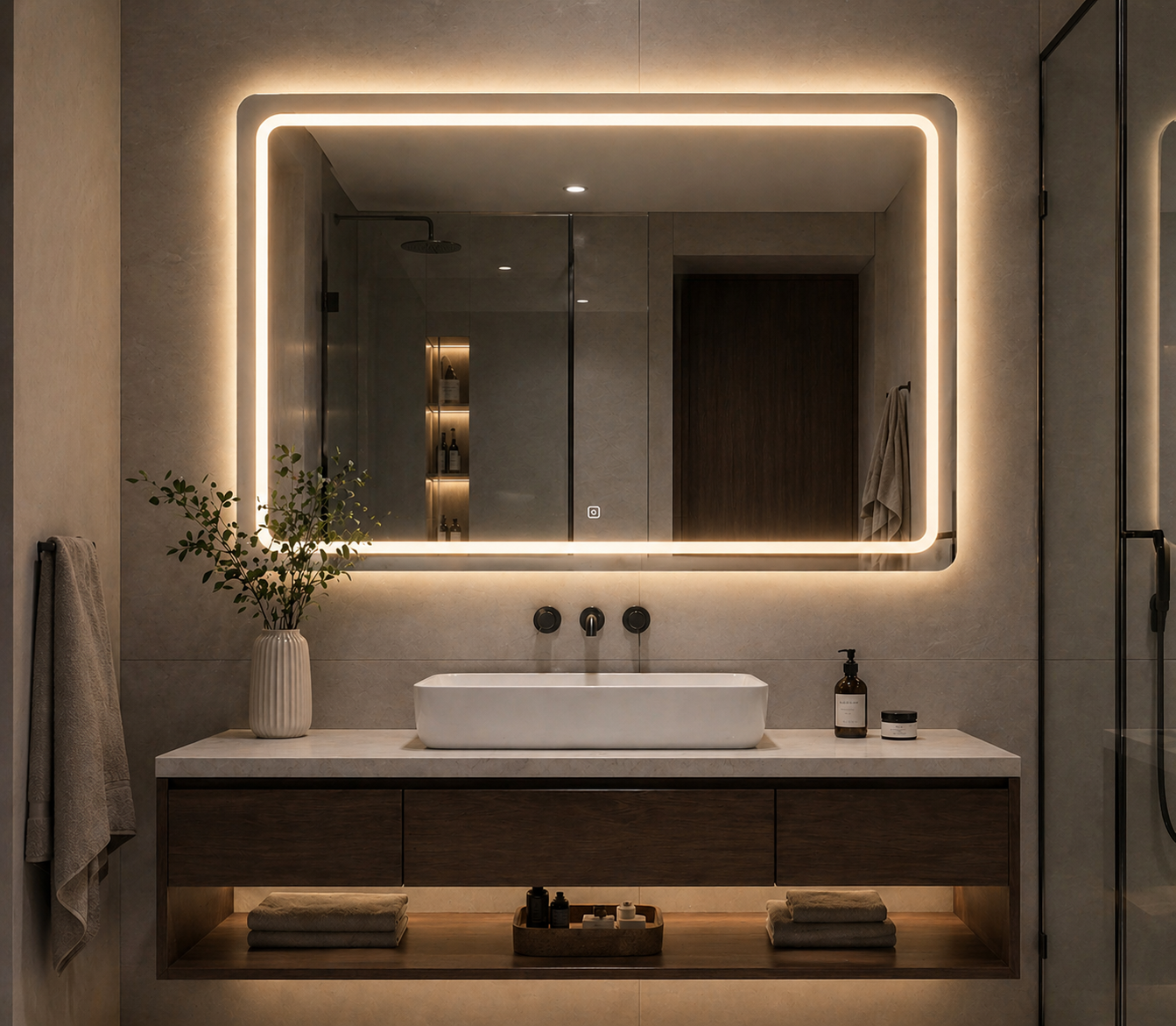 Rectangle LED Mirror