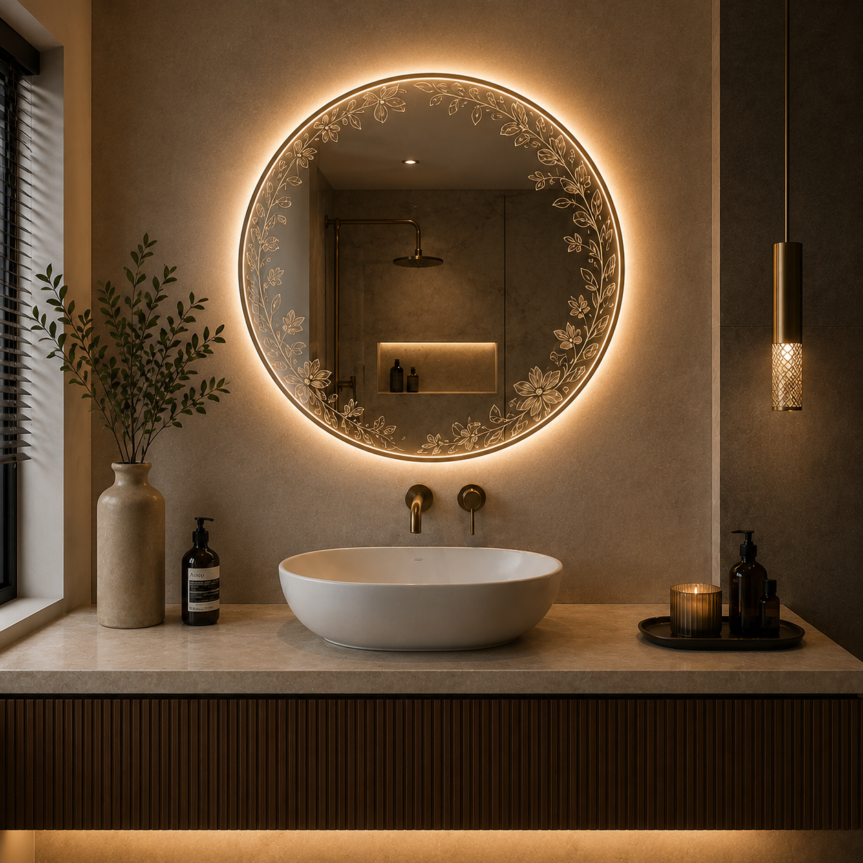 Designer Circular Mirror