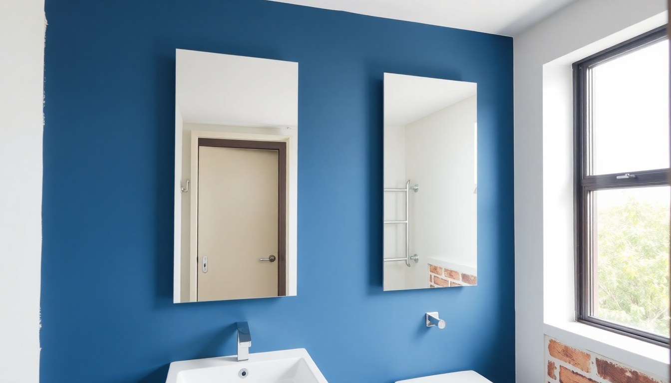 Mirror mounting bracket spacing on plasterboard vs brick: load redistribution for JP Nagar powder rooms